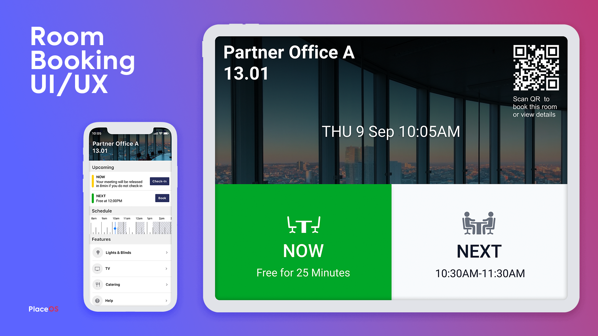 Meeting Room Display Interface Design