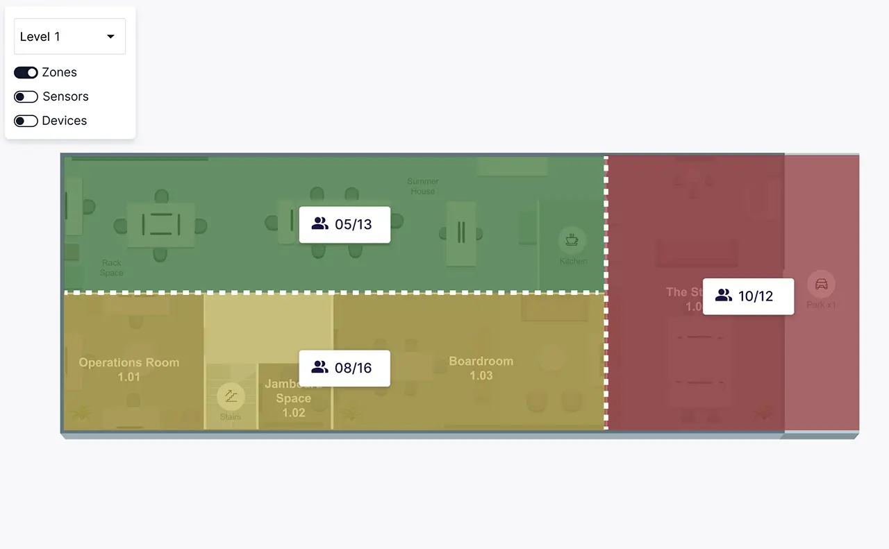 WorkMate Occupancy Heat Map